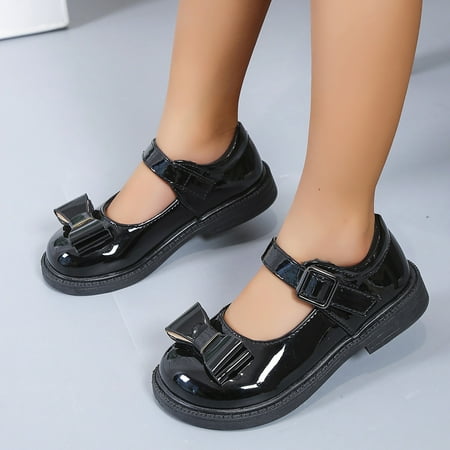 Toddler Little Girl Oxfords Dress Shoes Ballet Flats For Girl Party School Shoes Princess Shoes