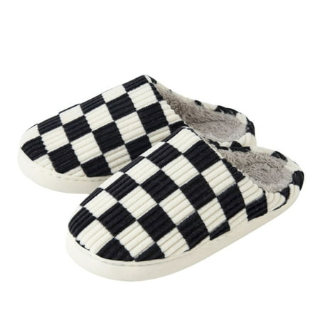 Couple Winter Warm Slippers Non-slipped and Wear Resistant Suitable for Bedroom Living Room Black 42-43
Couple Winter Warm Slippers Non-slipped and Wear Resistant Suitable for Bedroom Living Room Black 42-43