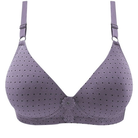 CaComMARK PI Women s Bras Clearance 3PC Women s Wireless Bra Push up Lingerie Comfortable Breathable Embroidered Underwear Purple
CaComMARK PI Women s Bras Clearance 3PC Women s Wireless Bra Push up Lingerie Comfortable Breathable Embroidered Underwear Purple
