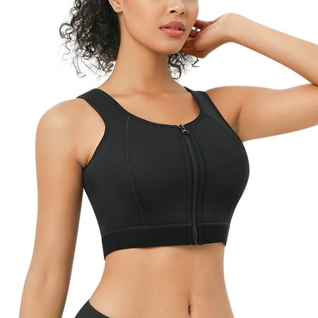 CtriLady Women s Workout Sports Support Bra Full Cup High Impact Top Vest with Front-Zipper Wirefree for Fitness(Black Large)
CtriLady Women s Workout Sports Support Bra Full Cup High Impact Top Vest with Front-Zipper Wirefree for Fitness(Black Large)