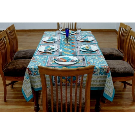 Blue & White Block Printed Table Cover Home Decor Table Cloth Dining Table Decor Table Top Floral Table Linen 72x180 Inches
Blue & White Block Printed Table Cover Home Decor Table Cloth Dining Table Decor Table Top Floral Table Linen 72x180 Inches