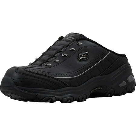 Skechers Sport Women s D Lites Black/Black Slip-On Mule Sneaker 9.5 M US
