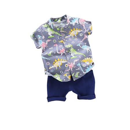 EHTMSAK Infant Baby Toddler Children Boy 2PCS Outfits Summer Short Sleeve Clothing Set Shirts and Shorts Set Gray 6M-4Y 110
EHTMSAK Infant Baby Toddler Children Boy 2PCS Outfits Summer Short Sleeve Clothing Set Shirts and Shorts Set Gray 6M-4Y 110