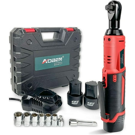 Cordless Electric Ratchet Wrench Set 3/8 12V Power Ratchet Tool Kit With 2 Packs 2000Mah Lithium-Ion Battery And Charger
Cordless Electric Ratchet Wrench Set 3/8 12V Power Ratchet Tool Kit With 2 Packs 2000Mah Lithium-Ion Battery And Charger