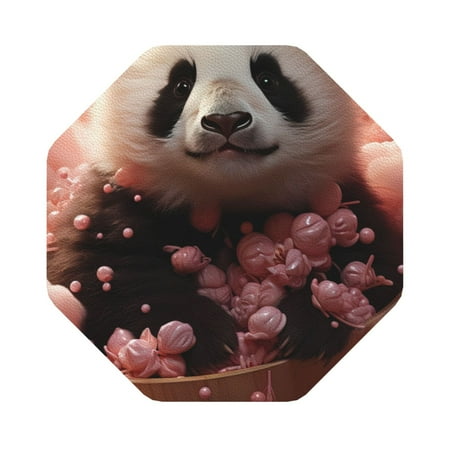 Matuu Cute Cloud Panda for Cup Coasters Set of 6 Leather Coasters Desk Coasters for Office Measures 4” x 4” Octagon
Matuu Cute Cloud Panda for Cup Coasters Set of 6 Leather Coasters Desk Coasters for Office Measures 4” x 4” Octagon