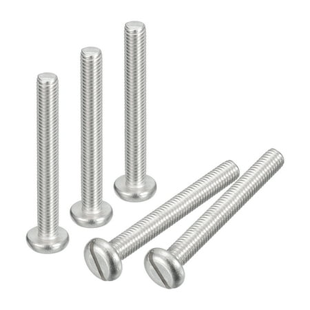 304 Stainless Steel Machine Screws 10 Pack M5x40mm Slotted Drive Pan Head Screw Bolts 
304 Stainless Steel Machine Screws 10 Pack M5x40mm Slotted Drive Pan Head Screw Bolts