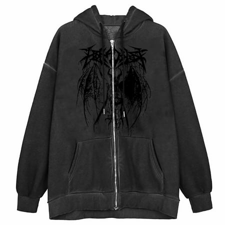 Women s Y2k Hoodie Fall Vintage Gothic Dark Loose Print Casual Full-Sleeve Tops Oversized Sweatshirt Dressy
Women s Y2k Hoodie Fall Vintage Gothic Dark Loose Print Casual Full-Sleeve Tops Oversized Sweatshirt Dressy