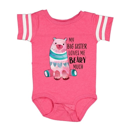 Inktastic My Big Sister Loves Me Beary Much with Cute Bear Gift Baby Boy or Baby Girl Bodysuit
Inktastic My Big Sister Loves Me Beary Much with Cute Bear Gift Baby Boy or Baby Girl Bodysuit