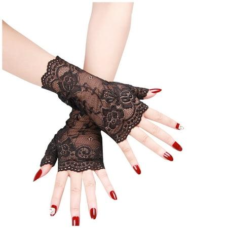 wendunide Women Short Lace Gloves Half Finger Hole Invisible Masking Prom Gloves 1PC Black
wendunide Women Short Lace Gloves Half Finger Hole Invisible Masking Prom Gloves 1PC Black