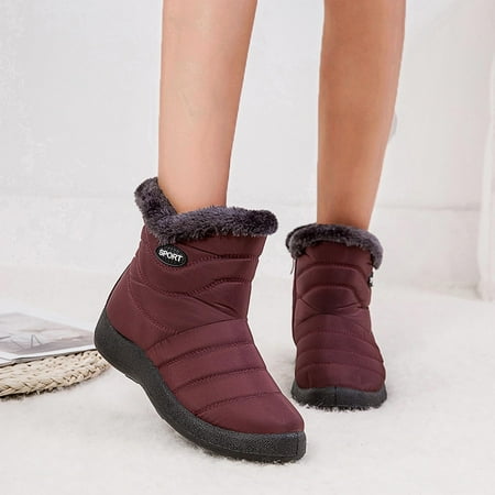 Winter Clearance Deals! SuoKom Boots for Women Winter Boots Women Waterproof Snow Shoes Flat Casual Ankle Boots Plus Size Shoes Winter Snow Boots for Women Red
Winter Clearance Deals! SuoKom Boots for Women Winter Boots Women Waterproof Snow Shoes Flat Casual Ankle Boots Plus Size Shoes Winter Snow Boots for Women Red