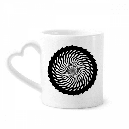 Illusion Line Repeat Ripple Mug Coffee Cerac Drinkware Glass Heart Cup