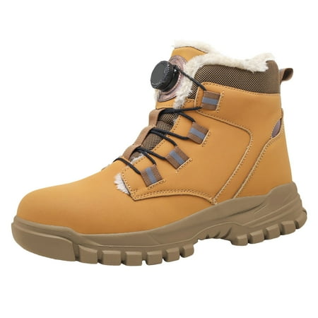 KELINFONG Men s Safety Shoes Steel Toe Work Boots for Women Non Slip Waterproof High Top Warm Winter Shoes Booties
KELINFONG Men s Safety Shoes Steel Toe Work Boots for Women Non Slip Waterproof High Top Warm Winter Shoes Booties