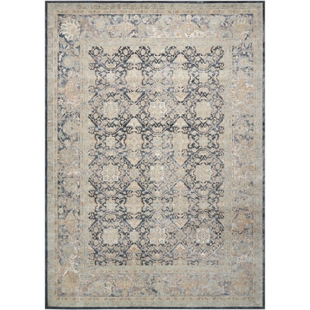 Kathy Ireland Malta Navy Area Rug by Nourison _99446375971