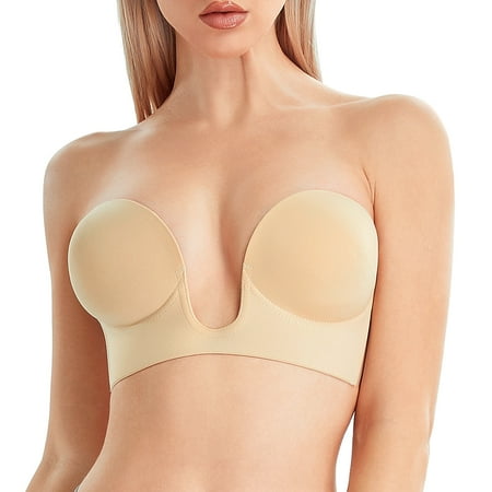 Junlan Strapless Sticky Bra for Women Push Up Backless Adhesive Invisible under bra for party(Beige XL)
Junlan Strapless Sticky Bra for Women Push Up Backless Adhesive Invisible under bra for party(Beige XL)