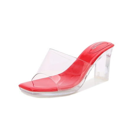 Tenmix Womens High Heels Beach Slides Summer Heeled Sandals Slip On Shoes Laides Comfort Casual Dress Sandal Red 8.5
Tenmix Womens High Heels Beach Slides Summer Heeled Sandals Slip On Shoes Laides Comfort Casual Dress Sandal Red 8.5