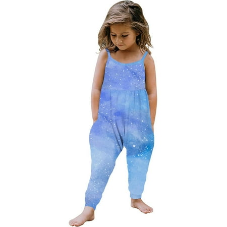 Toddler Baby Girl Jumpsuit One Piece Sleeveless Starry Sky Printed Strap Romper with Pockets Summer 2024 Fashion Outfit(Blue 1-2 Years)
Toddler Baby Girl Jumpsuit One Piece Sleeveless Starry Sky Printed Strap Romper with Pockets Summer 2024 Fashion Outfit(Blue 1-2 Years)
