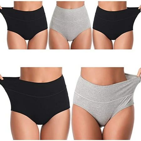 Womens Underwear Cotton High Waist Underwear for Women Full Coverage Soft Comfortable Briefs Panty 4PCS
Womens Underwear Cotton High Waist Underwear for Women Full Coverage Soft Comfortable Briefs Panty 4PCS