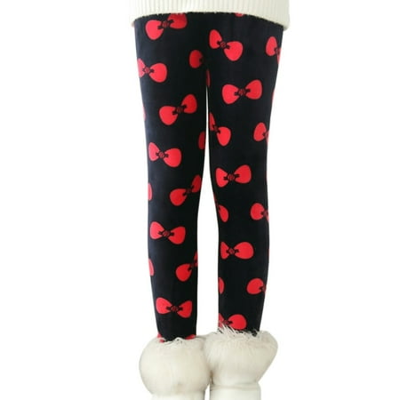 

Yuanyu 3-10T Girl Footless Tights Leggings Little and Big Girl Winter Thick Warm Skinny Legging Fleece Lined Stretchy Pants