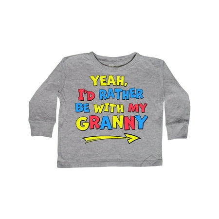 Inktastic Yeah I d Rather be with My Granny in Red Yellow and Blue Gift Toddler Boy or Toddler Girl Long Sleeve T-Shirt
Inktastic Yeah I d Rather be with My Granny in Red Yellow and Blue Gift Toddler Boy or Toddler Girl Long Sleeve T-Shirt