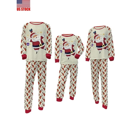 Sunisery Family Matching Christmas Pajamas Sets Long Sleeve Santa Claus Print Tops + Xmas Socks Print Pants Loungewear
Sunisery Family Matching Christmas Pajamas Sets Long Sleeve Santa Claus Print Tops + Xmas Socks Print Pants Loungewear