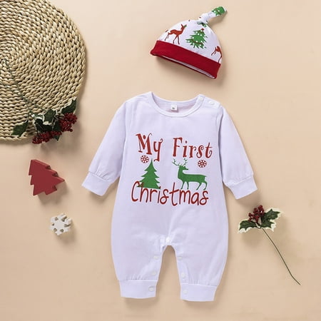 DAETIROS Silky Newborn Baby Girls Boys One-piece Funny (0-24M) Letter Print Christmas Jumpsuit Rompers Multicolor
DAETIROS Silky Newborn Baby Girls Boys One-piece Funny (0-24M) Letter Print Christmas Jumpsuit Rompers Multicolor