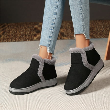 Christmas Ladies Fashion Suede Cotton Slippers Warm Plush Thick Soled Short Cotton Boots
Christmas Ladies Fashion Suede Cotton Slippers Warm Plush Thick Soled Short Cotton Boots