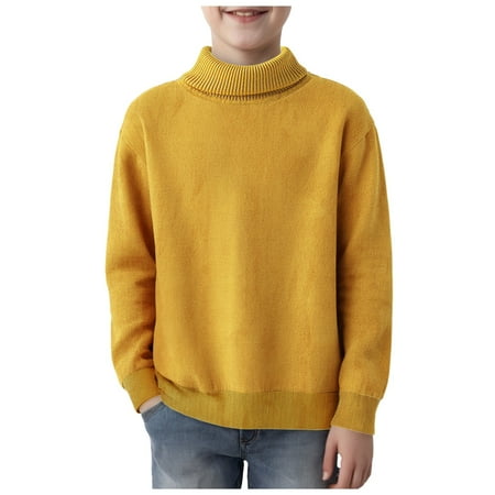 Huesdet Boys Turtleneck Sweater Kids Fashion Long Sleeve Knit Pullover Fall Winter Soft Warm Sweater(Yellow 9-10 Years)
Huesdet Boys Turtleneck Sweater Kids Fashion Long Sleeve Knit Pullover Fall Winter Soft Warm Sweater(Yellow 9-10 Years)