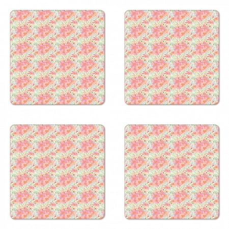 Garden Art Coaster Set of 4 Botanical Romantic Flowers and Herbs in Pastel Colors on Off White Background Square Hardboard Gloss Coasters Standard Size Multicolor by Ambesonne
Garden Art Coaster Set of 4 Botanical Romantic Flowers and Herbs in Pastel Colors on Off White Background Square Hardboard Gloss Coasters Standard Size Multicolor by Ambesonne