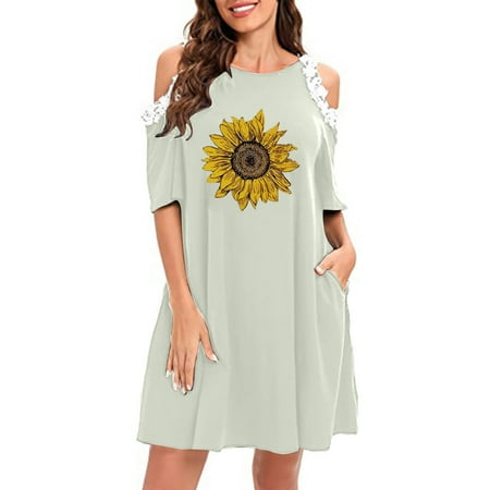 Juebong Women s Summer Casual Off Shoulder Lace Short Sleeve forgive Solid Color Dress
Juebong Women s Summer Casual Off Shoulder Lace Short Sleeve forgive Solid Color Dress