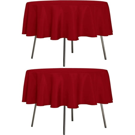 XIACOCO-2 Pack Round Tablecloth 70 Inch Red Stain And Wrinkle Resistant Table Cloth - Washable Polyester Table Cover For Dining Table Buffet Parties And Camping
XIACOCO-2 Pack Round Tablecloth 70 Inch Red Stain And Wrinkle Resistant Table Cloth - Washable Polyester Table Cover For Dining Table Buffet Parties And Camping