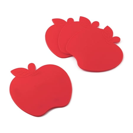 Gourmet Art 4-Piece Anti-Slip Durable Reusable Apple Silicone Coaster for Drinking Glasses Coffee Cup and Mug
Gourmet Art 4-Piece Anti-Slip Durable Reusable Apple Silicone Coaster for Drinking Glasses Coffee Cup and Mug