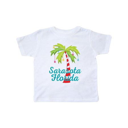 Inktastic Sarasota Florida Christmas Vacation Gift Toddler Toddler Girl T-Shirt