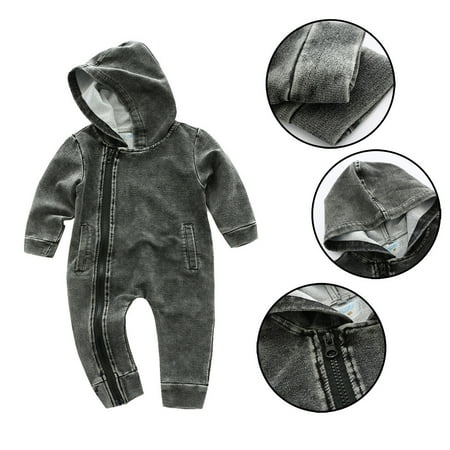 Baby onesie Baby Boys Girls Wear Hooded Conjoined Clothes Jumpsuit Jeans Clothes Fragarn
Baby onesie Baby Boys Girls Wear Hooded Conjoined Clothes Jumpsuit Jeans Clothes Fragarn