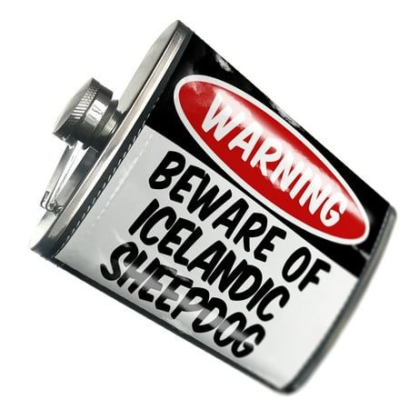 NEONBLOND Flask Beware of the Icelandic SheepDog from Iceland