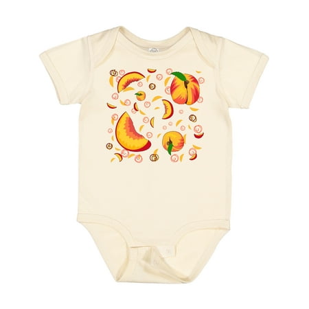 Inktastic Peach Fruit Party Gift Baby Boy or Baby Girl Bodysuit