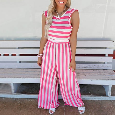 yoeyez Womens Jumpsuits Dressy Plus Size Women Diamond Striped Print Jumpsuit Pajamas Casual Wide Leg Pants Monos Mamelucos Y Overoles Para Mujer
yoeyez Womens Jumpsuits Dressy Plus Size Women Diamond Striped Print Jumpsuit Pajamas Casual Wide Leg Pants Monos Mamelucos Y Overoles Para Mujer