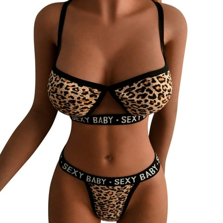 EUHDSSDE Follure Women Leopard Printed Hollow Out Lingerie Set Bra And Panty Sets 2 Piece Babydoll Teddy Bodysuit
EUHDSSDE Follure Women Leopard Printed Hollow Out Lingerie Set Bra And Panty Sets 2 Piece Babydoll Teddy Bodysuit
