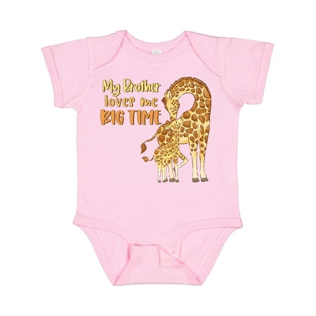 Inktastic My Brother Loves Me Big Time Cute Giraffe Family Gift Baby Boy or Baby Girl Bodysuit
Inktastic My Brother Loves Me Big Time Cute Giraffe Family Gift Baby Boy or Baby Girl Bodysuit