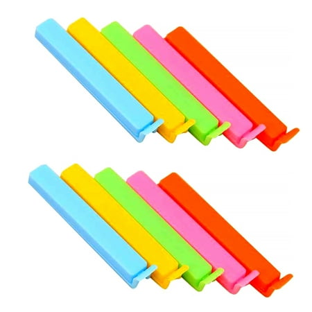 

10pcs*50 Colorful Plastic Clips Bright Color Food Tea Bags Sealing Clamps Kitchen Supply Color Random