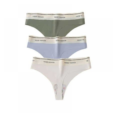 Baywell Seamless Thongs for Women 3 Pack Ice Silk Soft Thong Underwear Mid Low Rise Comfy G-string Panties Soft Yoga Thongs M-XL
Baywell Seamless Thongs for Women 3 Pack Ice Silk Soft Thong Underwear Mid Low Rise Comfy G-string Panties Soft Yoga Thongs M-XL