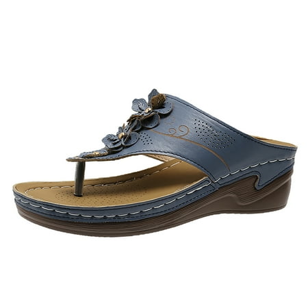 Huanghuaa Women Summer Flowers Slip On Casual Open Toe Wedges Comfortable Beach Shoes Sandals Massage Sandals Women
Huanghuaa Women Summer Flowers Slip On Casual Open Toe Wedges Comfortable Beach Shoes Sandals Massage Sandals Women