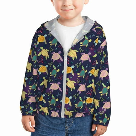Sun Hoodie for Kids Turtle print A Long Sleeve Swim Fishing Shirts Sun Protection Zip Up Jacket Clothing Athletic Hoodie
Sun Hoodie for Kids Turtle print A Long Sleeve Swim Fishing Shirts Sun Protection Zip Up Jacket Clothing Athletic Hoodie