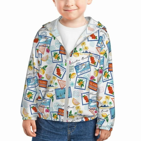 Sun Hoodie for Kids Stamp Long Sleeve Swim Fishing Shirts Sun Protection Zip Up Jacket Clothing Athletic Hoodie
Sun Hoodie for Kids Stamp Long Sleeve Swim Fishing Shirts Sun Protection Zip Up Jacket Clothing Athletic Hoodie