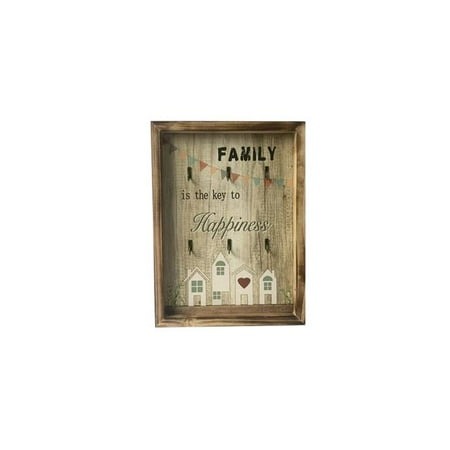 Mr. MJs Trading IV-W19-GYS001 Family Wall Key Organizer with Key Hooks