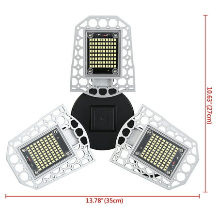 Topcobe 65W LED Garage Light 7200LM E27 Trilights Garage Ceiling Light 3 Panels Deformable Garage Light
Topcobe 65W LED Garage Light 7200LM E27 Trilights Garage Ceiling Light 3 Panels Deformable Garage Light