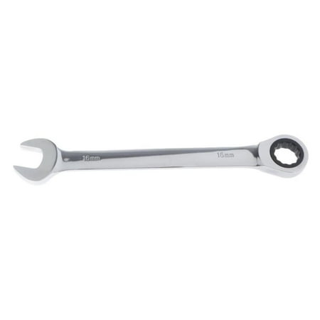 1pc Steel Metric Ratchet Wrench Fixed Head Gear Spanner Maintain Tools 16mm
