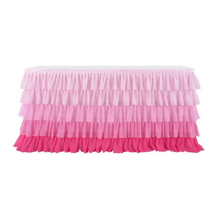 Table Skirt Layers Table Cloth Chiffon Decoration Tablecloth Cover for Wedding Party Gradient Pink 9 Feet
Table Skirt Layers Table Cloth Chiffon Decoration Tablecloth Cover for Wedding Party Gradient Pink 9 Feet