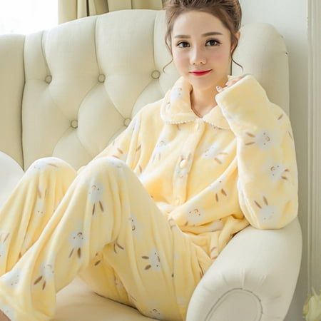CKLC Women s Flannel Pajamas Set Casual Long Sleeve Fleece Cardigan Warming Sleepwear for Autumn Winter(Yellow L)
CKLC Women s Flannel Pajamas Set Casual Long Sleeve Fleece Cardigan Warming Sleepwear for Autumn Winter(Yellow L)