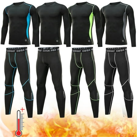 MLFU Boys Thermal Underwear Set Cotton Top and Bottom for Kids Size 115-155cm