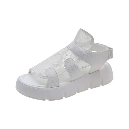 Summer Ladies Sandals Platform Wedge Heel Open Toe Sandals Solid Color Breathable Reticulate Shoes
Summer Ladies Sandals Platform Wedge Heel Open Toe Sandals Solid Color Breathable Reticulate Shoes